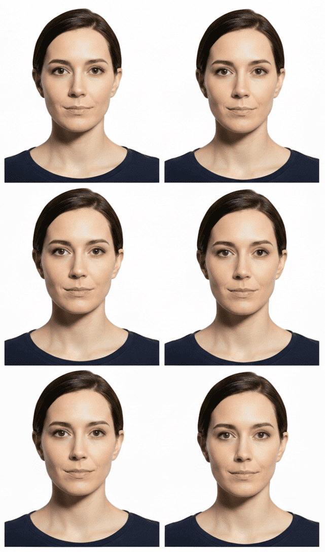 Grille de portraits 2x3